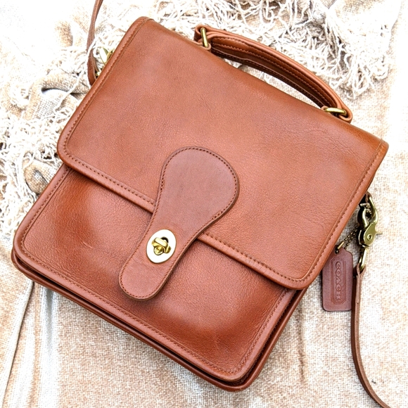 Coach Handbags - Vintage Coach 5130 Cognac Leather Bag
